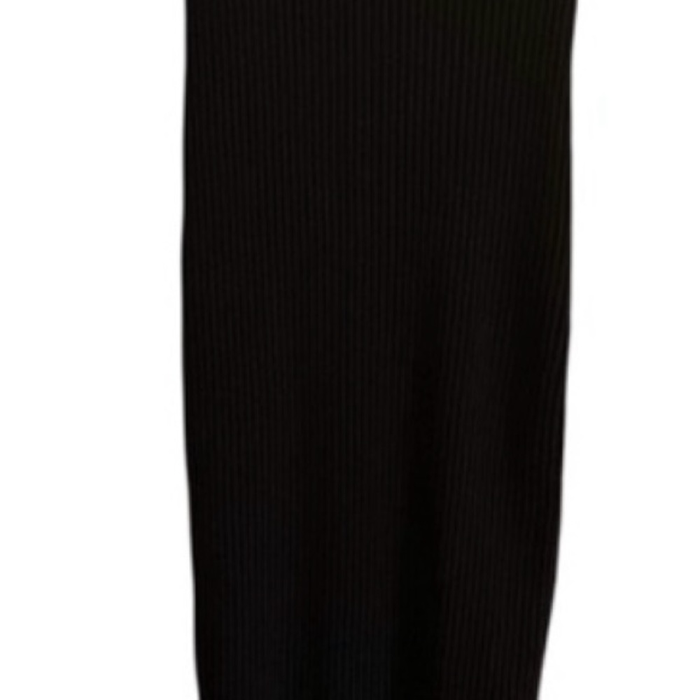 BRAND NEW with tags Zara BROWN Ribbed Midi Dress - Picture 2 of 3